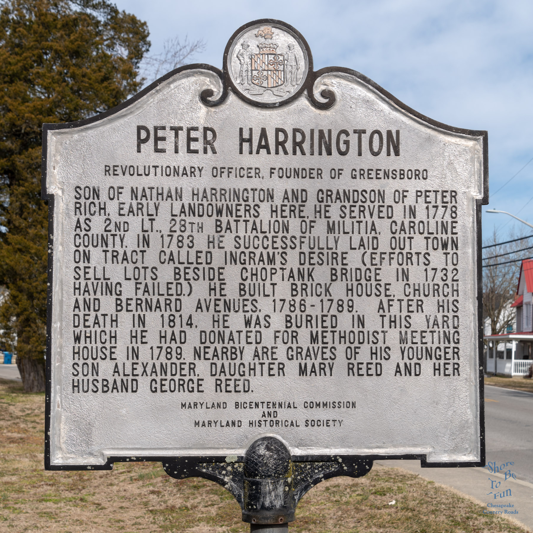 Peter Harrington Highway Marker in Greensboro, Caroline County