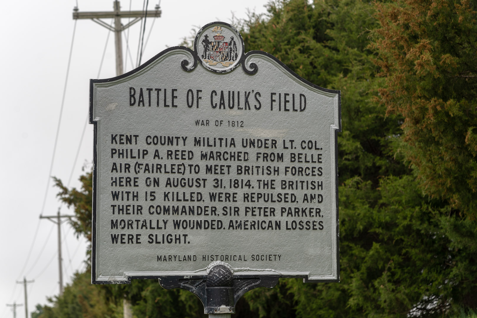 Historical Marker - Battle of Caulk's Field