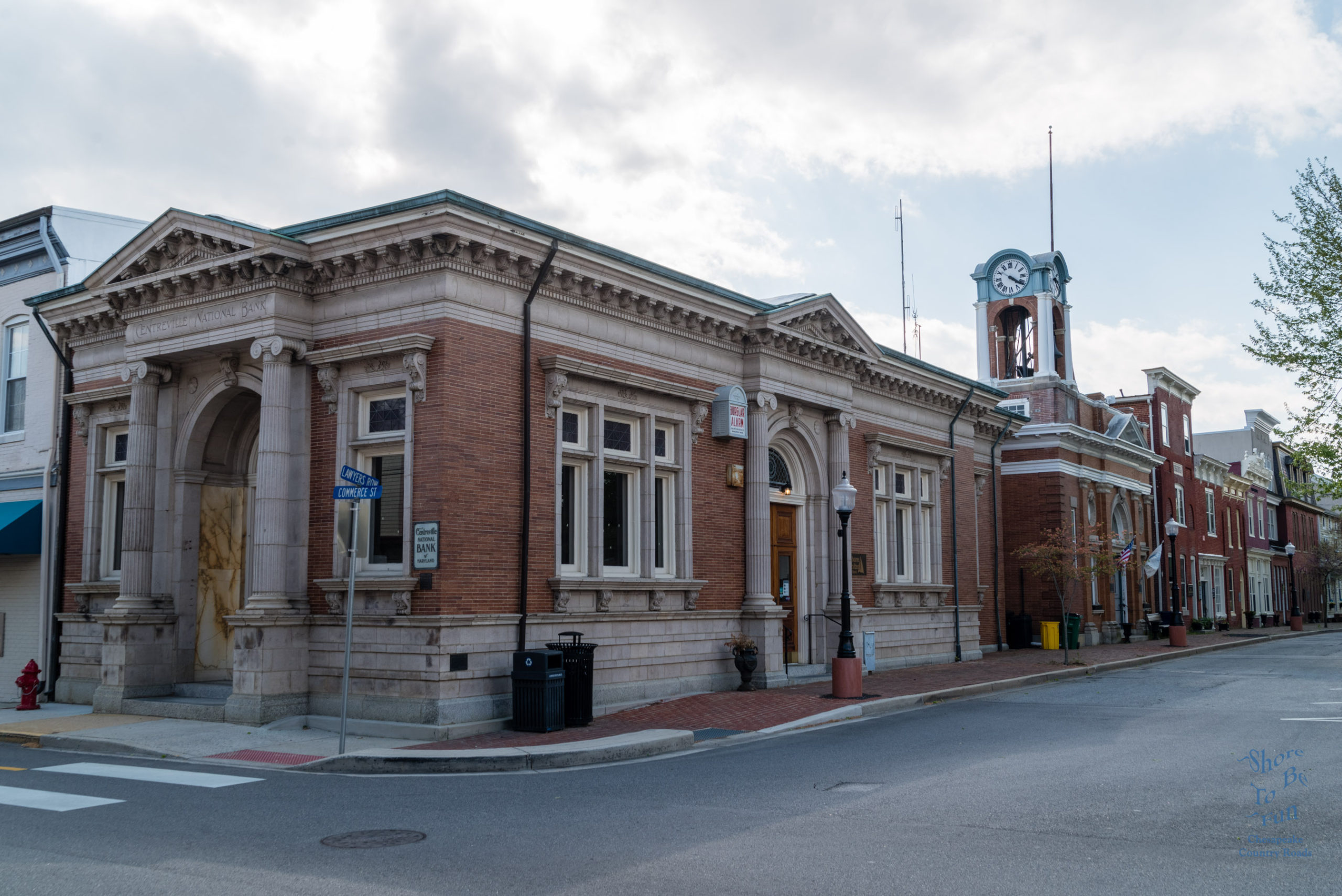 Quate Town Feeling at the Corner of Commerce Street and Lawyer's Row in Centreville