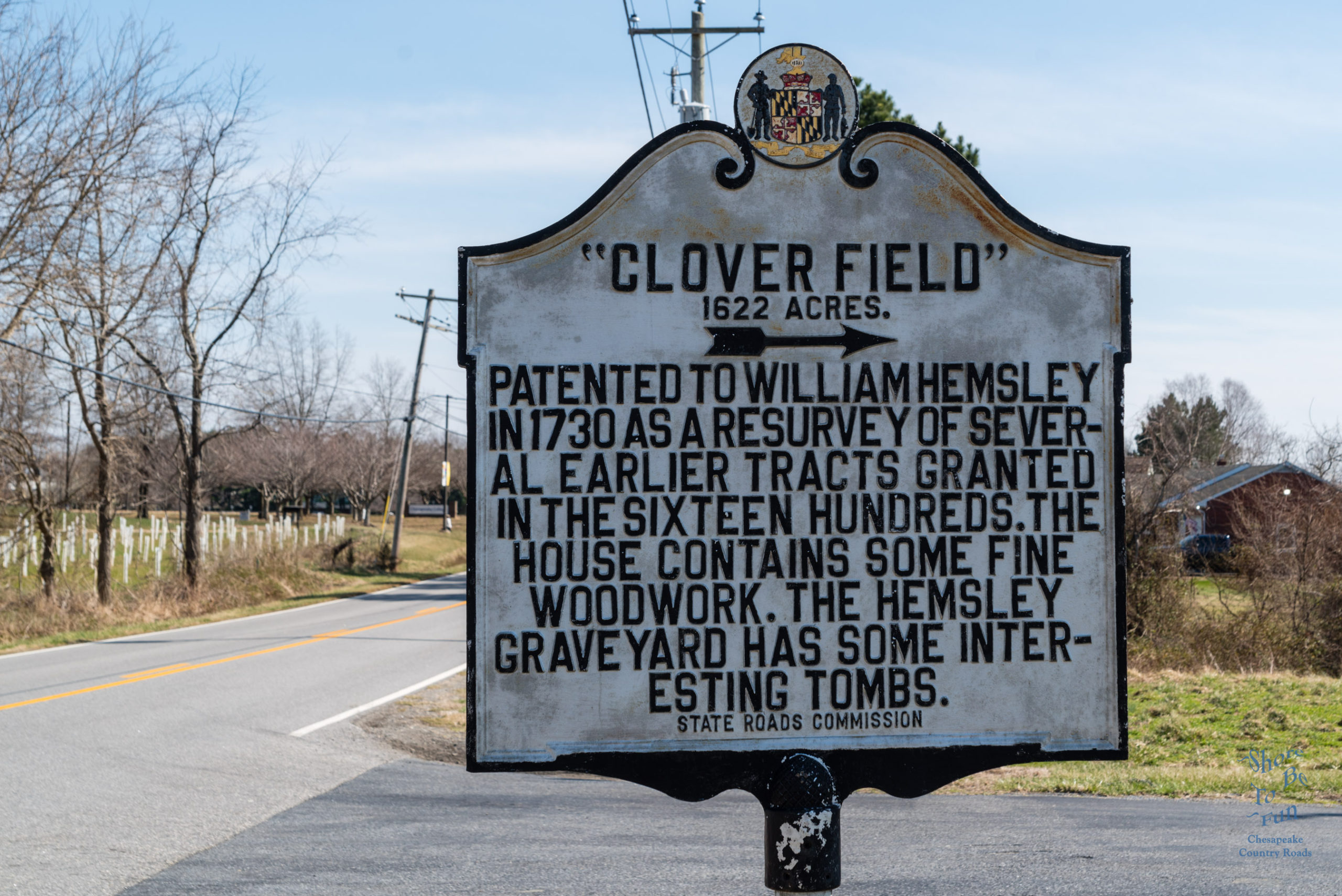 Historical Marker: Clover Field Queenstown Queen Anne's County