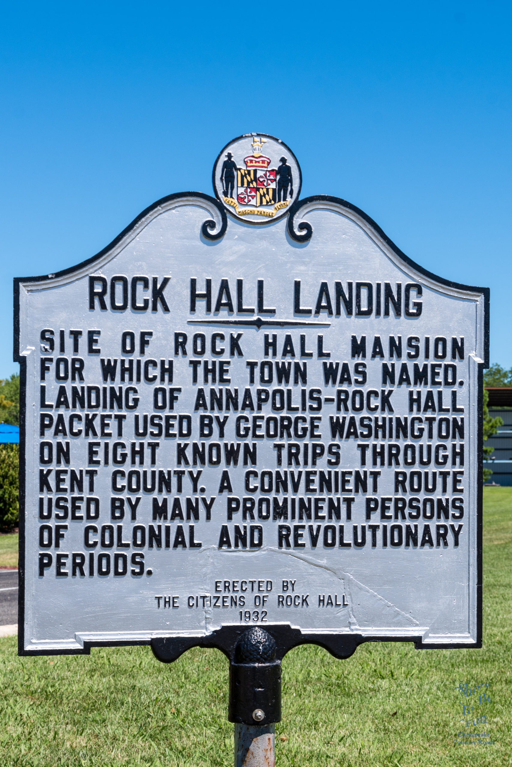 Historical Marker: Rock Hall Landing, Kent County