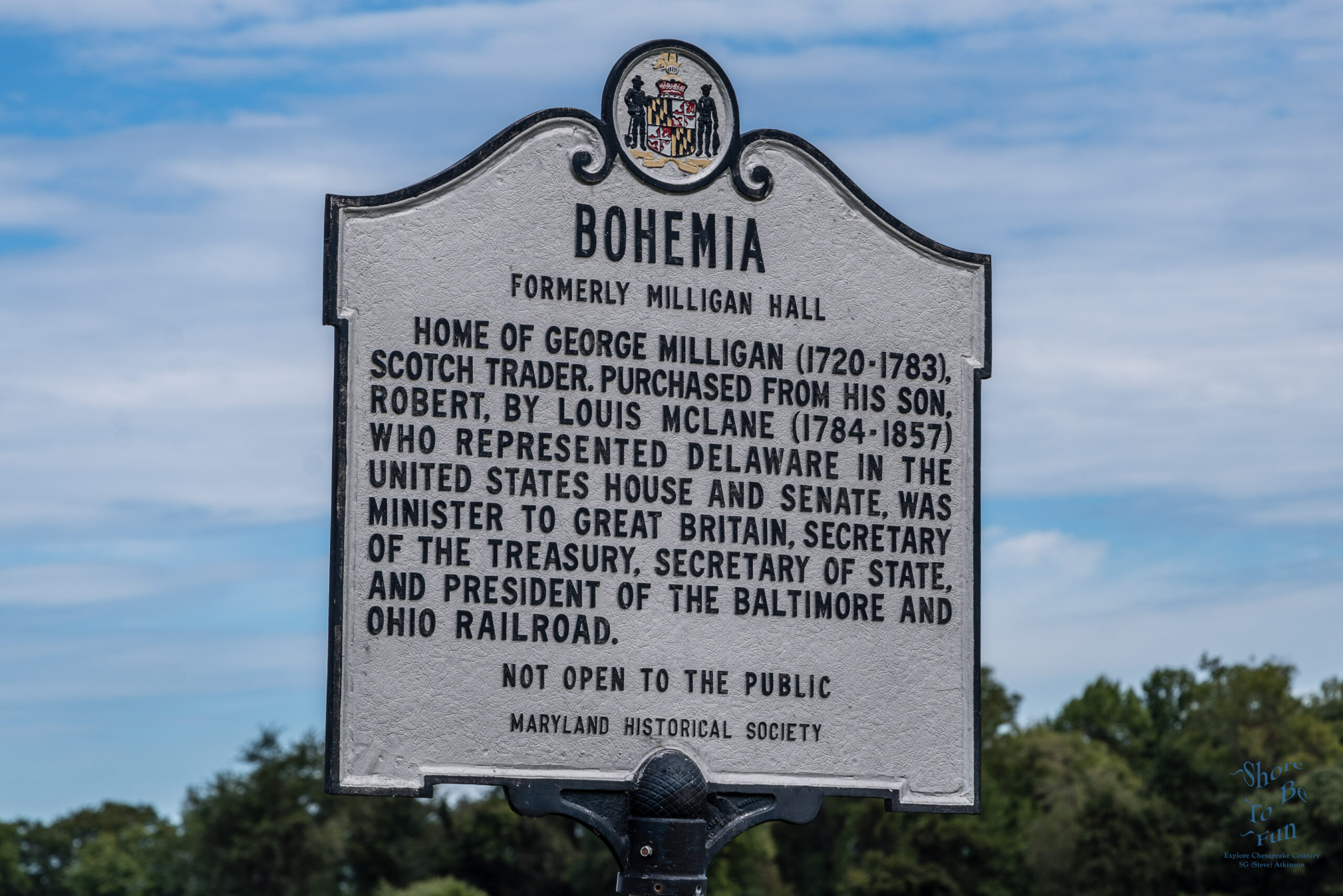 Historical Marker: Bohemia, Earlville Cecil County