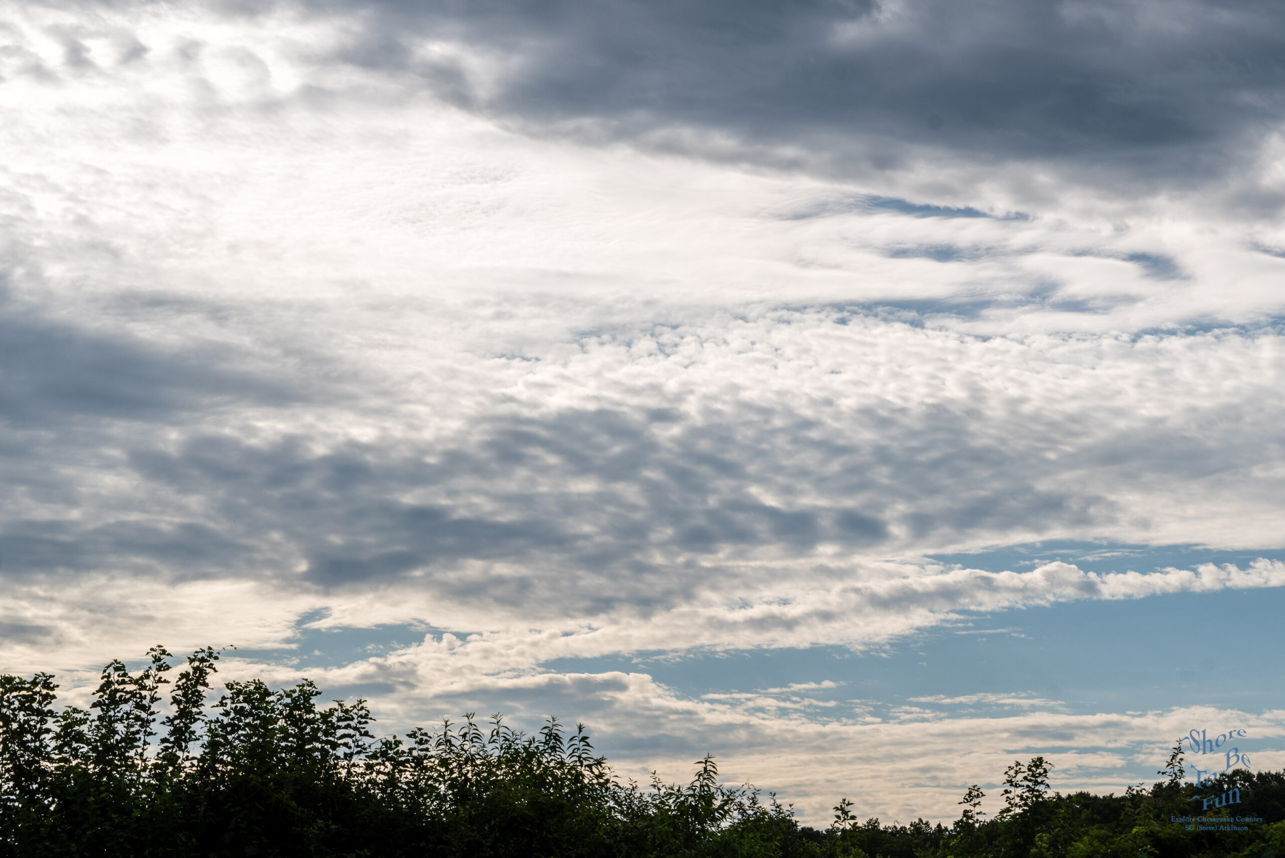 Morning Clouds - A Chesapeake Country Photograph by SG (Steve) Atkinson